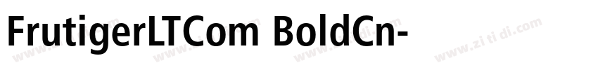 FrutigerLTCom BoldCn字体转换